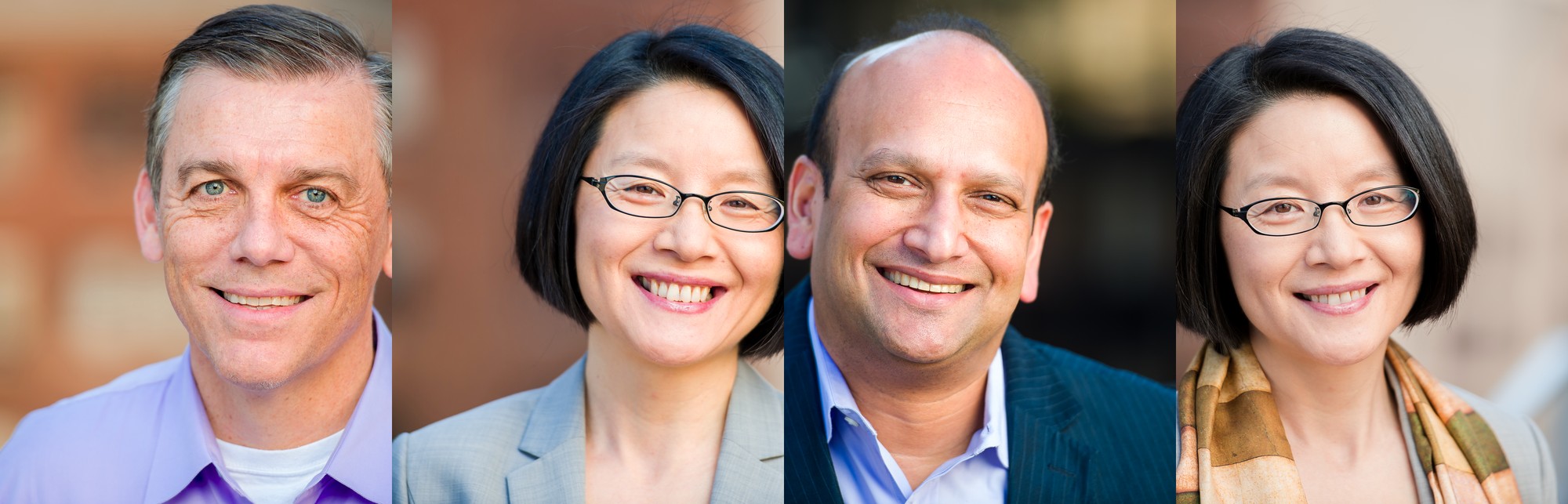 Corporate headshots from a team session
